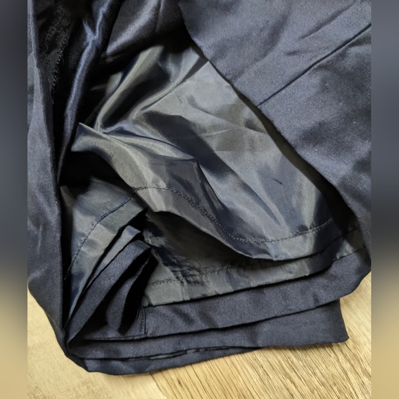 Talbots Navy Blue Pure Silk Sleeveless Dress - Picture 6 of 9